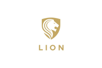 Golden Lion Shield Logo Template Screenshot 2