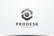 Pro Desk Hexagon - Letter pd dp Logo Screenshot 2