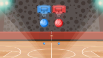 Two Basketball Hoops - HTML5 Construct Game Screenshot 1