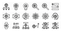 50 Artificial Intelligence Line Icons Screenshot 2