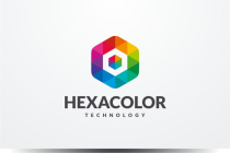 Hexagon Colorful Logo Template Screenshot 1