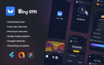 Wing VPN - Unlimited Proxy Flutter Application Screenshot 1