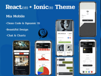 Mia Mobile Ionic ReactJS Template Screenshot 1