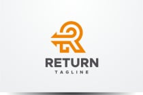 Return Letter R Logo Template Screenshot 1