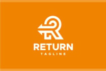 Return Letter R Logo Template Screenshot 2