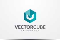 Vector Cube Abstract Letter V Logo Screenshot 1