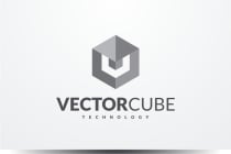 Vector Cube Abstract Letter V Logo Screenshot 2