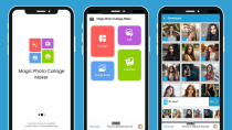 Magic Photo Collage Maker with AdMob Ads Android Screenshot 1