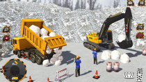 Snow Excavator Machine Construction Unity Screenshot 2