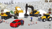 Snow Excavator Machine Construction Unity Screenshot 3