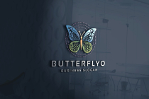 Elegant Dots Butterfly Logo Screenshot 1