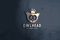 Cute Owl Head Logo Screenshot 1