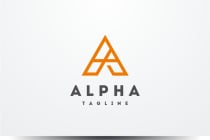 Alpha Letter A Logo Screenshot 1