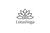 Mono Line Lotus Yoga Logo Screenshot 3