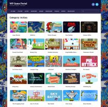 WordPress HTML 5 Web Game Portal Screenshot 1