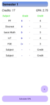 Gpa Calculator Android App Template Screenshot 4