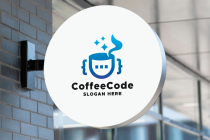 Coffee Code Programming Logo Screenshot 2