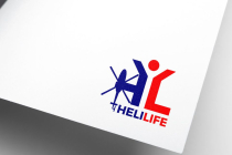 Letter H Helicopter Pilot Letter L Life Logo Screenshot 3