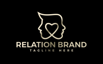 Unisex Man And Woman Beauty Relation Logo Design Screenshot 1