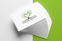 Green Nature Brand Heart Tree Logo Design Screenshot 4