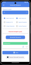 Secure Password Generator Android App Template Screenshot 4