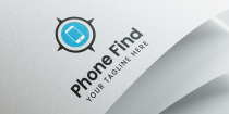 Phone Finder Logo with Navigation Compass Symbol Screenshot 1