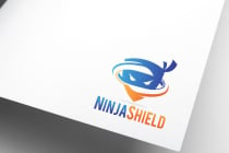 Catch The Thief Ninja Shield Security Logo Design Screenshot 2