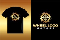 Creative Tire Golden Wheel Logo Design Screenshot 3