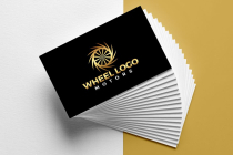 Creative Tire Golden Wheel Logo Design Screenshot 6