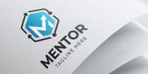 Mentor M Letter Logo Design Screenshot 1