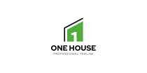 One House Real Estate Logo Design Screenshot 2