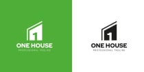 One House Real Estate Logo Design Screenshot 3