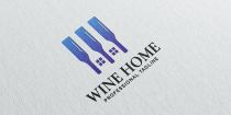 Wine Home Logo Design Template Screenshot 1