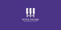 Wine Home Logo Design Template Screenshot 3