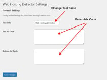 Web Hosting Detector Tool WordPress Plugin Screenshot 1