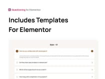 Questioning FAQ Accordion for Elementor Screenshot 1