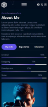 Cubic - Vue Js Dark Portfolio Template Screenshot 6