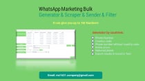 WhatsApp Marketing Generator And Scraper Python Screenshot 1