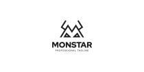 M letter Monstar logo Design Screenshot 2