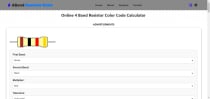 Online 4 Band Resistor Color Code Calculator Screenshot 4
