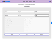 Online Age Calculator Screenshot 2