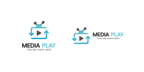 Media Play Logo Design Screenshot 2