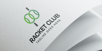 Racket Club Logo Design Screenshot 1