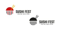 Sushi Fest Food Logo Design Screenshot 2