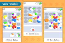 Sort Cakes - HyperCasual Puzzle Game - Unity Screenshot 1