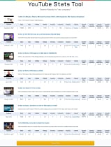 YouTube Stats Tool Screenshot 1