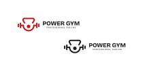 Power Gym Logo Design Screenshot 2