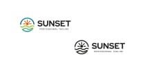 Sunset Nature Logo Design Screenshot 2