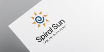 Spiral Sun Logo Design Screenshot 1