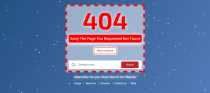 Clouds  Animated 404 Error Page HTML Template Screenshot 3